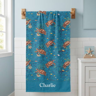 Tortue de mer bleue personnalisée