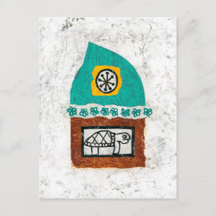 Tortue Démangeant Pour Une Carte Postale De Combat