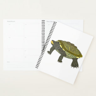 Tortue diamantée (blanche) - Planificateur