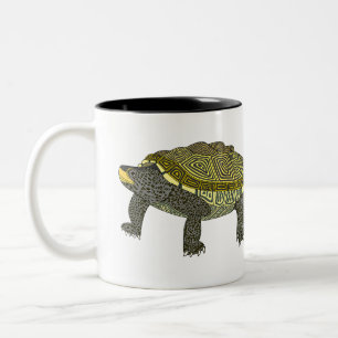 Tortue diamantée - Mug bicolore