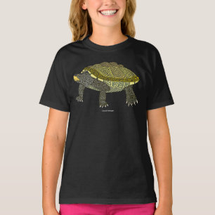 Tortue diamantée (noire) - T-Shirt basique pour fi
