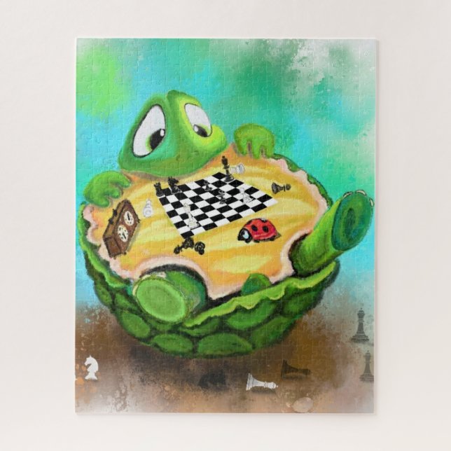 Tortue et coccinelle Jouer aux échecs Puzzle Carto (Vertical)