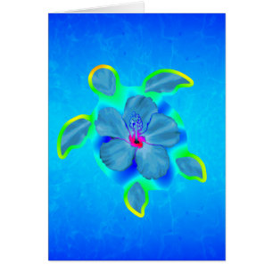 Tortue et ketmie tropicales de Honu