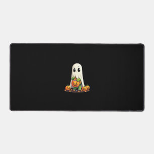 Tortue fantôme mignonne d'Halloween avec bonbons (