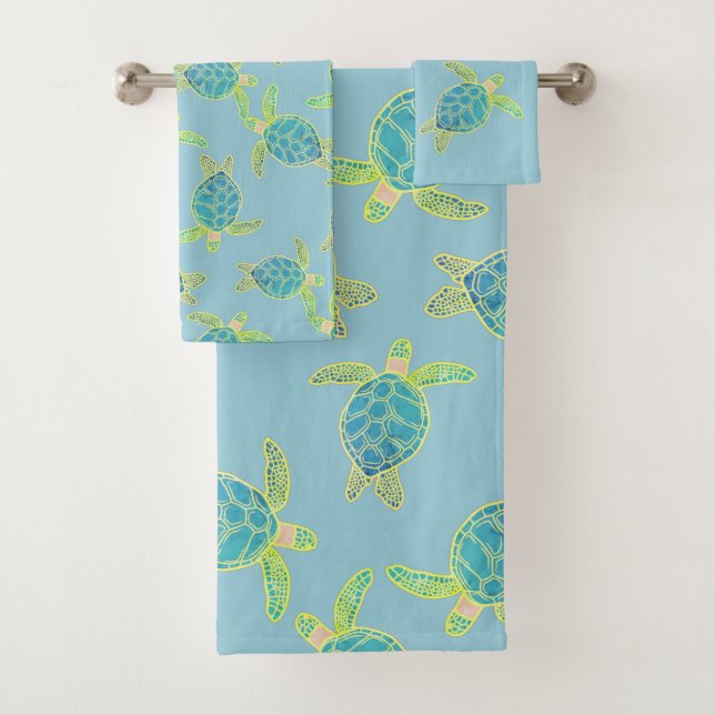 Tortue marine marine sur mesure Dusty Blue (En situation)