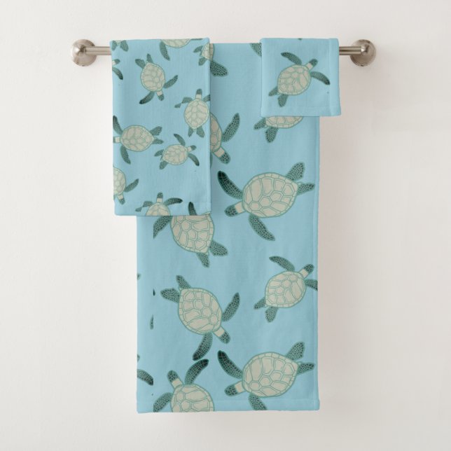 Tortue marine marine sur mesure Dusty Blue (En situation)