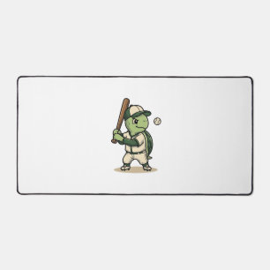 Tortue Mignonne Batteur de Baseball Art Vectoriel