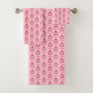 Tortue Rose Cute Babe Serviettes Motrées