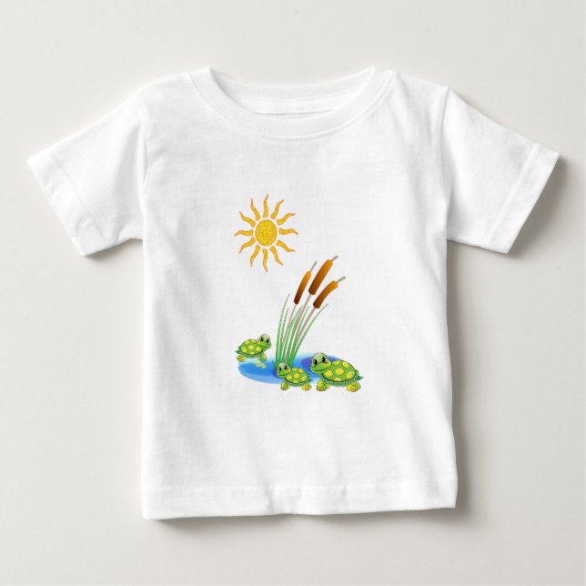 Tortue T-shirt bébé (Devant)