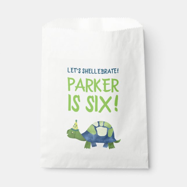 Tortue Tortue Party Favoriser les sacs (Devant)