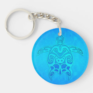 Tortue tribale bleue