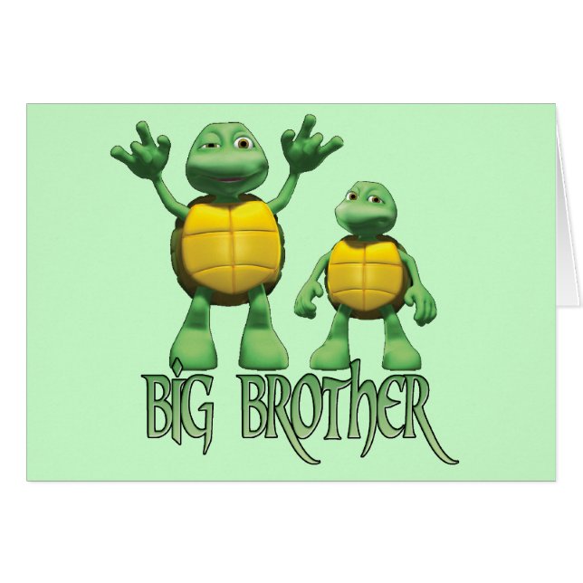 Tortues cool Big Brother carte blanche (Devant Horizontal)