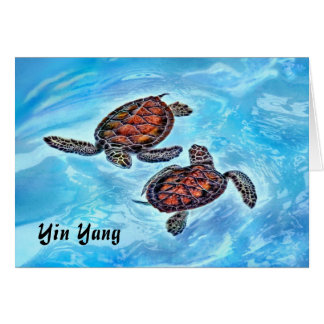Tortues de mer de bébé de Yin Yang