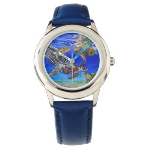 Tortues de mer menacées Montre de l'enfant