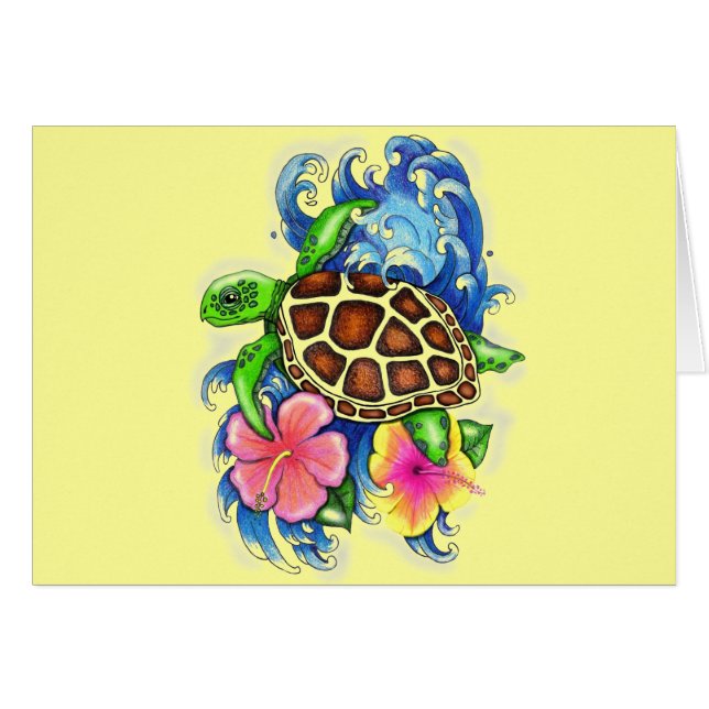 Tortues de mer tropicales (Devant horizontal)