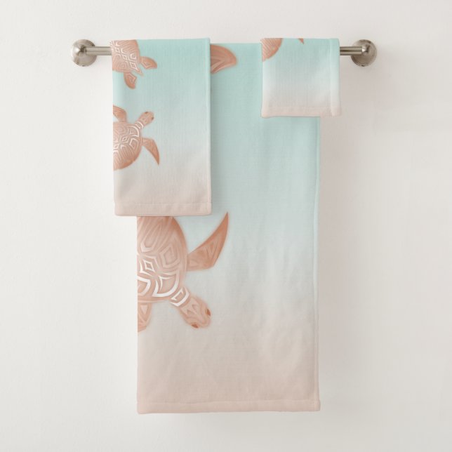 Tortues de plage rose Gold (En situation)