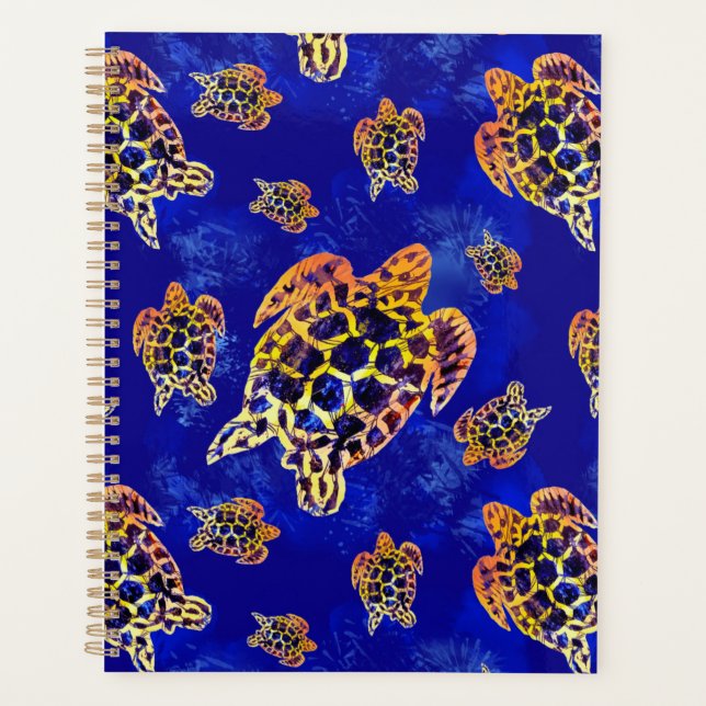 Tortues marines Batik Art Africain (Devant)