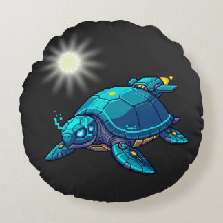 Tortuga Futurista Rundes Kissen
