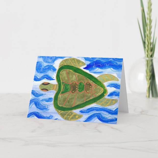Tortuga Greeting Card Karte (Vorderseite)