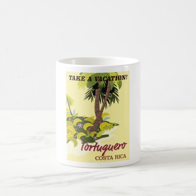 Tortuguero, Reiseplakat Costa Rica Kaffeetasse (Mittel)