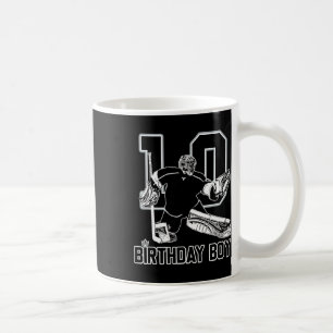 Torwart beim Eishockey Nr. 10 Happy 10. Geburtstag Kaffeetasse