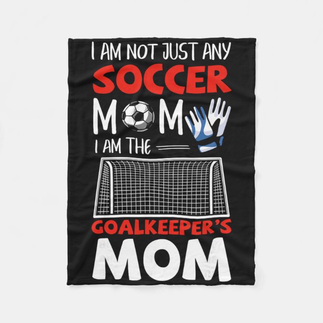 Torwart-Mama Fußball-Torhüter-Mütter  Fleecedecke (Vorderseite)