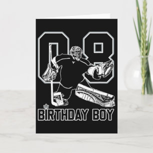 Torwart Nr. 8 Eishockey Alles Gute zum 8. Geburtst Karte