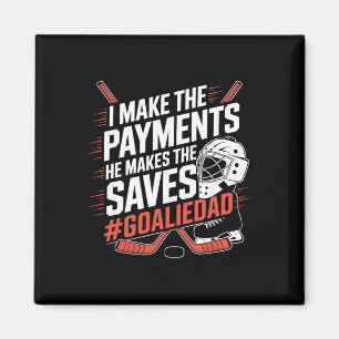 Torwart Papa Eishockey Magnet