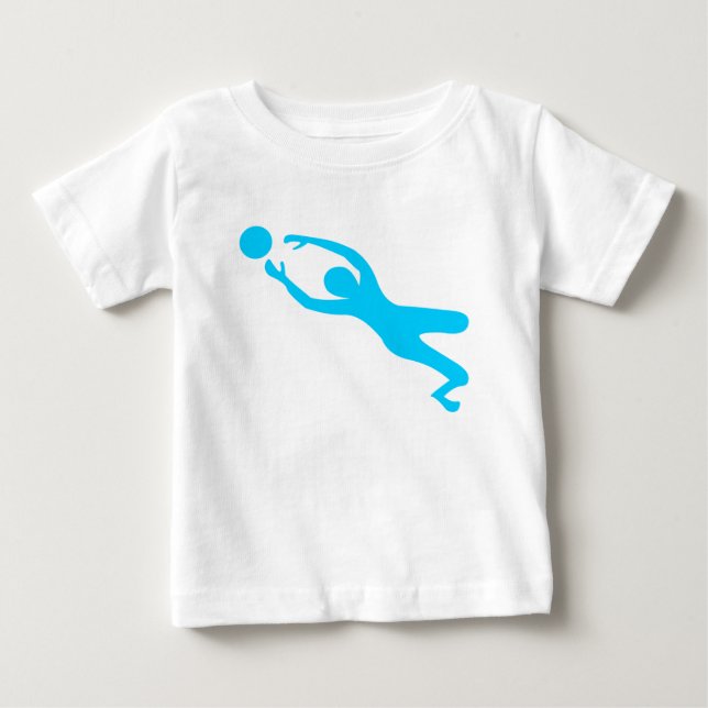 Torwart - Sky Blue Baby T-shirt (Vorderseite)