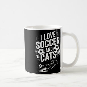 Torwart Spieler Und Trainer Team, ich liebe Fußbal Kaffeetasse
