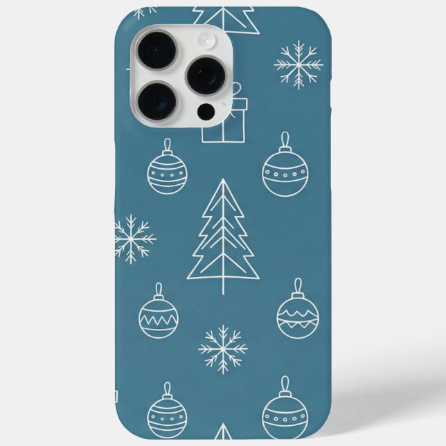 Tosca Christmas texture with festive elements Case-Mate iPhone Hülle (Rückseite)