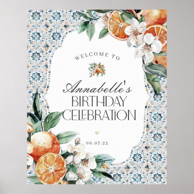 Toscane Carrelage italien Anniversaire Affiche de  (Devant)