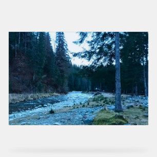 Tosender Gebirgsbach – Wilde Natur Rumänien Acrylschild