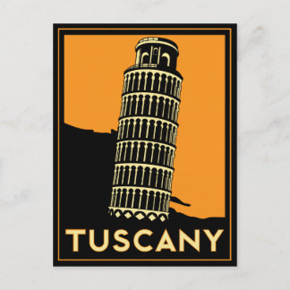 Toskana Art Deco Poster Postkarte