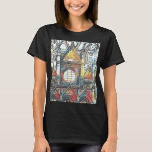 Toskana-Dom-Steampunk-Kunstwerk T-Shirt