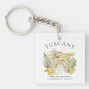 Toskana Florenz Italien - Serene Sommerlandschaft Schlüsselanhänger