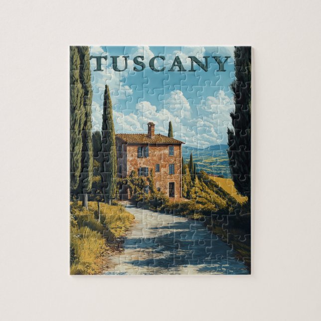 Toskana, Idyllische Landschaft Italiens (Vertikal)
