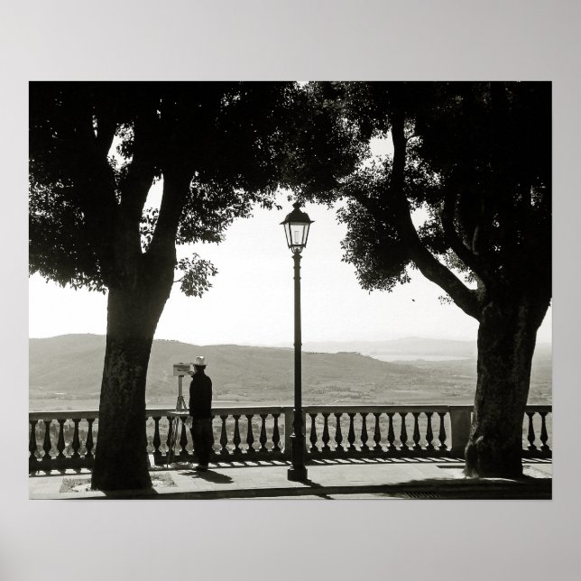 Toskana. Italien. Cortona Poster (Vorne)