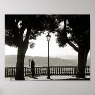 Toskana. Italien. Cortona Poster