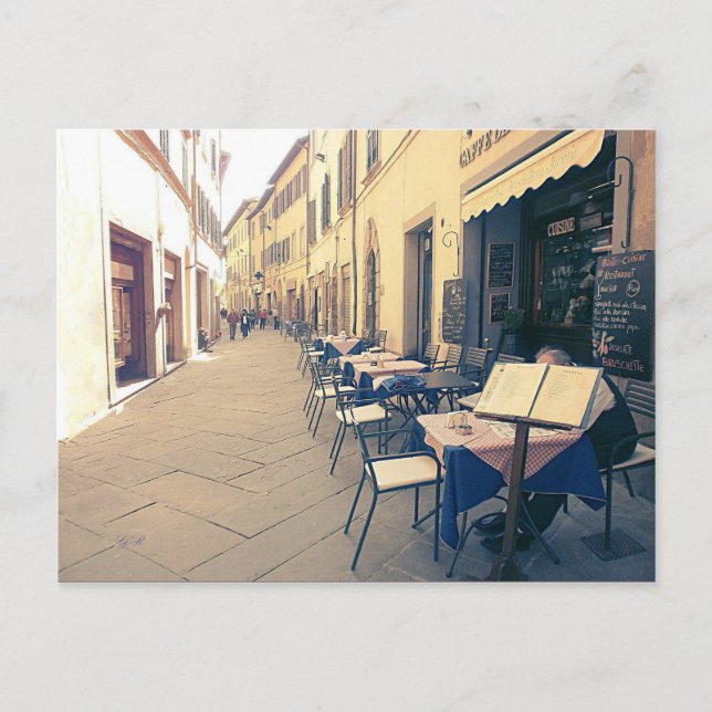 Toskana. Italien. Cortona. Postkarte (Vorderseite)