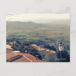 Toskana. Italien. Cortona Postkarte