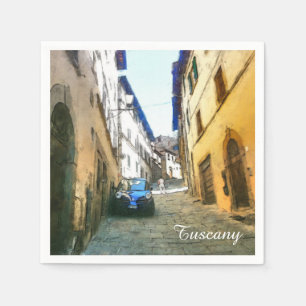 Toskana. Italien. Cortona. Serviette