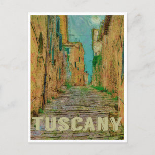 Toskana, Italien Jahrgang Reise Postkarte