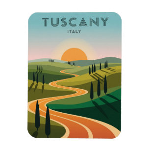 Toskana Italien Landschaft Sunset Magnet