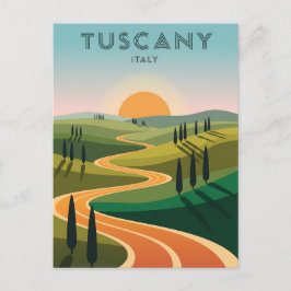 Toskana Italien Landschaft Sunset Postkarte