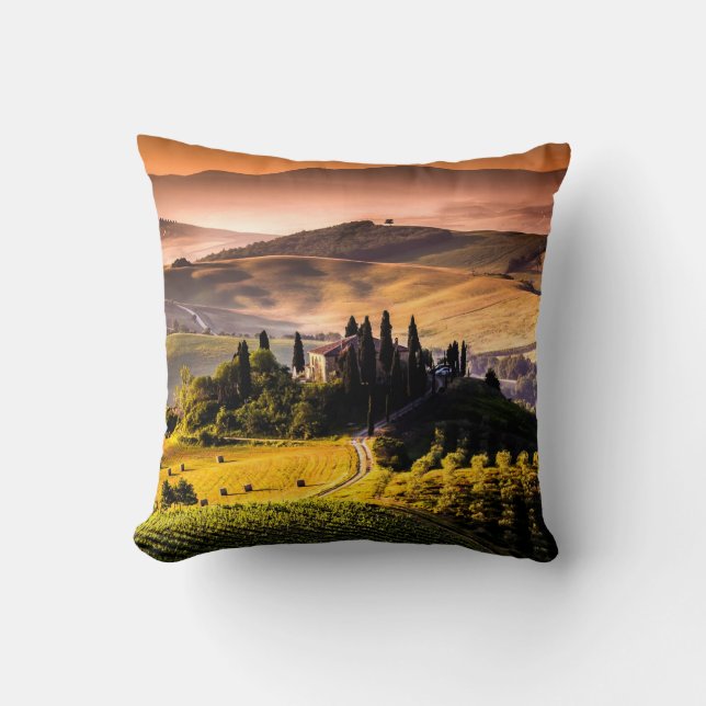 Toskana, Italien Landschaftsbild Kissen (Vorderseite)