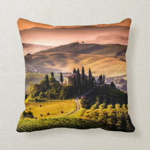 Toskana, Italien Landschaftsbild Kissen