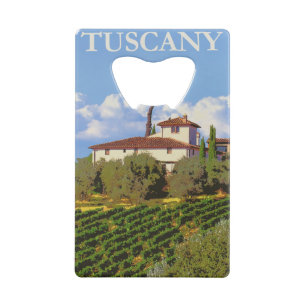 Toskana Italien Poster Geldbeutel Flaschenöffner