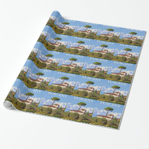 Toskana Italien Poster Geschenkpapier