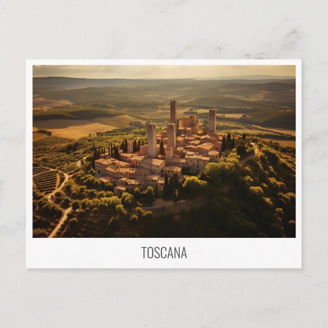 Toskana, Italien, Postkarte (Vorderseite)